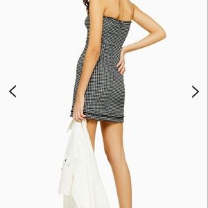 Topshop Dresses - Check Bandeau Mini Dress Topshop Dresses - Check Bandeau Mini Dress